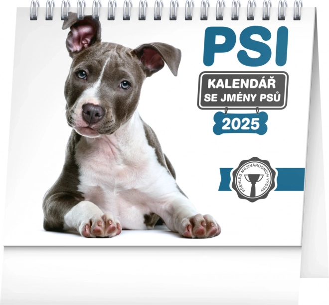 Tischkalender Hunde 2025 mit Hundenamen