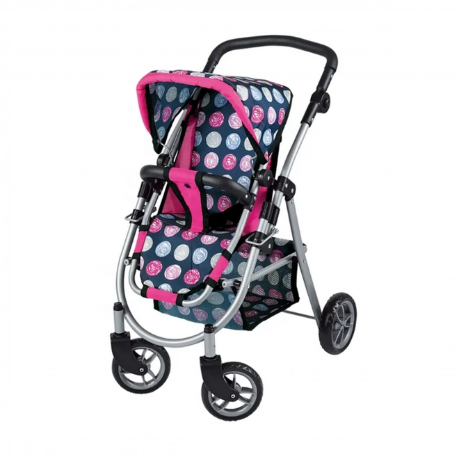 Woopie königlicher Puppenwagen mit einstellbarem Sitz und 4 Rädern