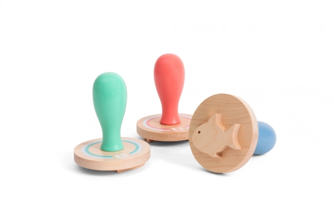 Sandstempel mit Meerestiermotiven