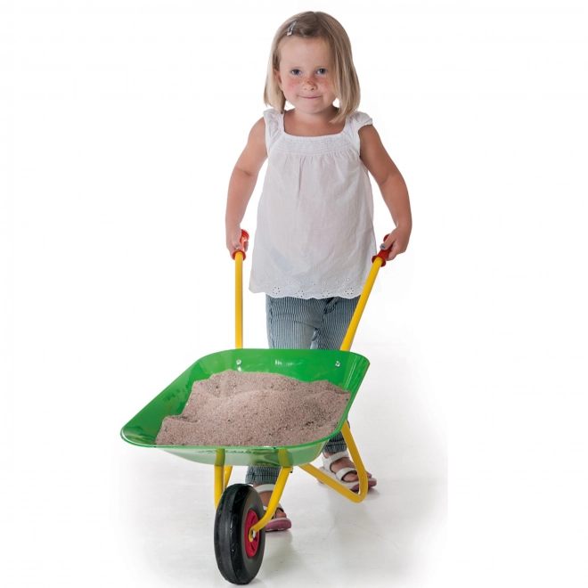 Grüne Garten-Schubkarre für Kinder