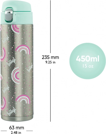 Thermoflasche Regenbogen 450 ml