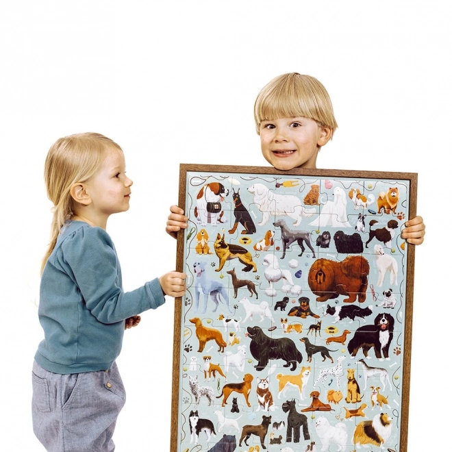 Puzzleset mit 40 Teilen - Hunde