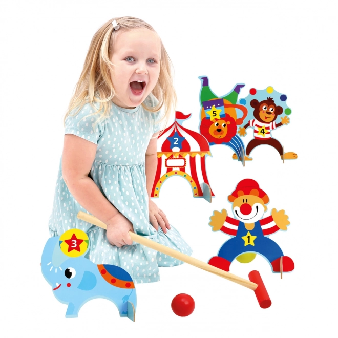 Bino Kinderspielset Krocket Zirkus