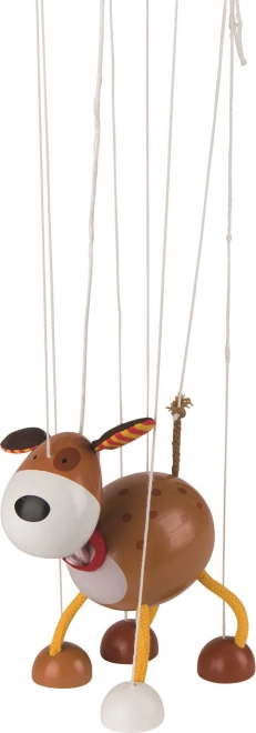 Marionette mit Kreuz Puppe Hund