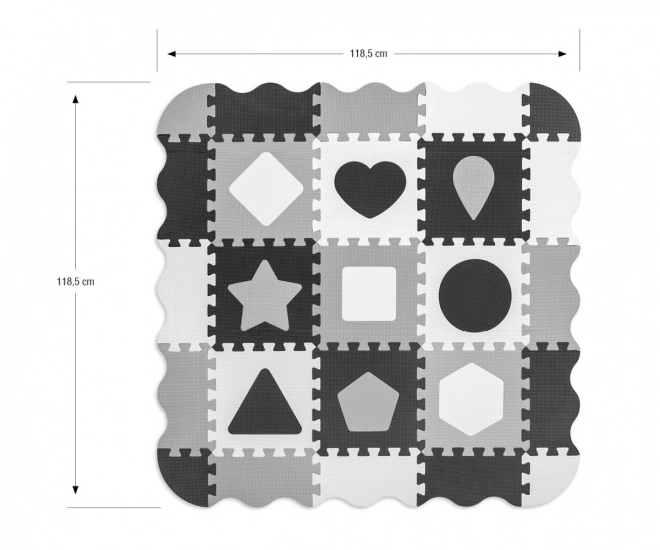 Jolly Graue Schaumstoffmatte Puzzle