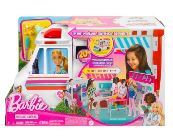 Barbie Krankenwagen und Klinik 2 in 1