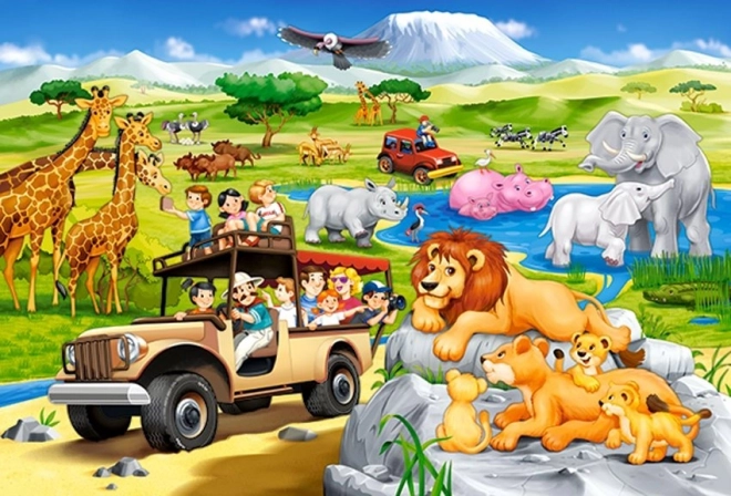 Castorland Bodenpuzzle Safari Abenteuer Maxi