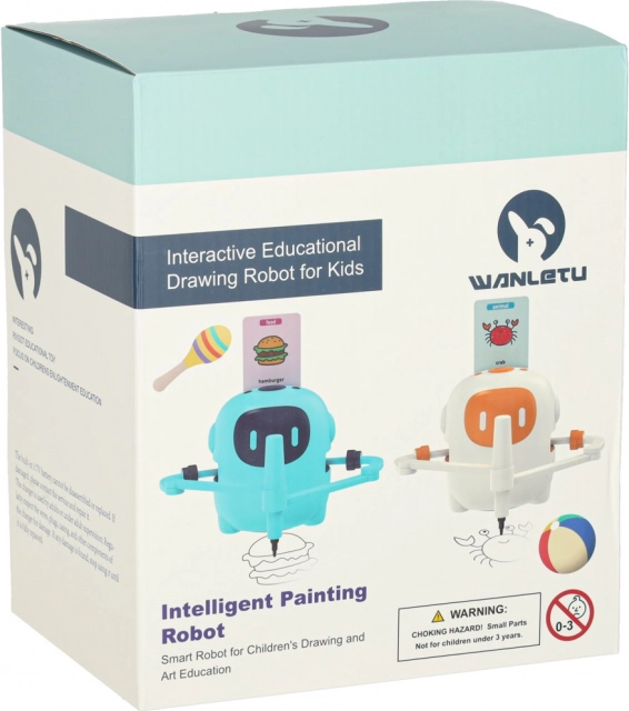 Bildungsinteraktiver Roboter zum Lernen von Zeichnen und Schreiben mit Karten und Stiften