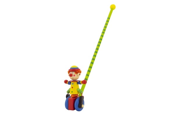 Tanzender Clown bei jedem Schritt