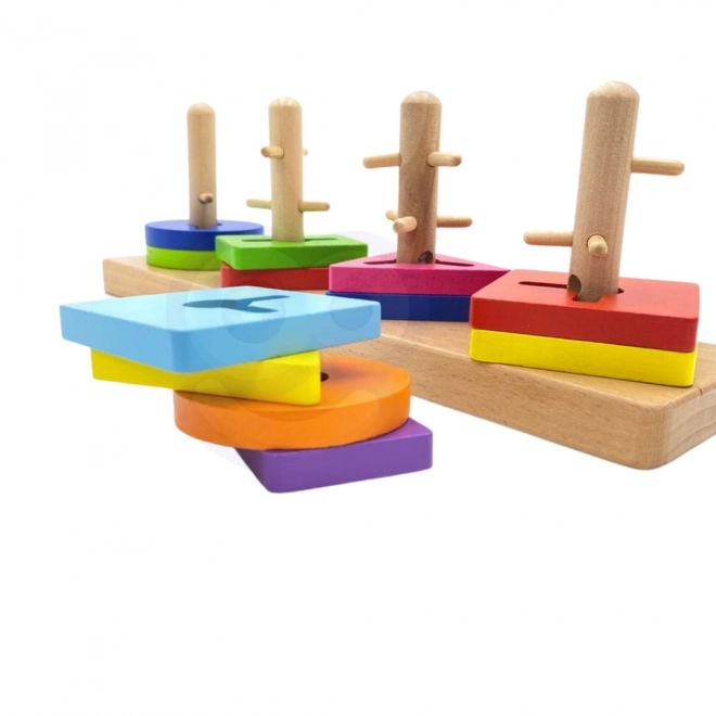 Holzpuzzle mit Formen