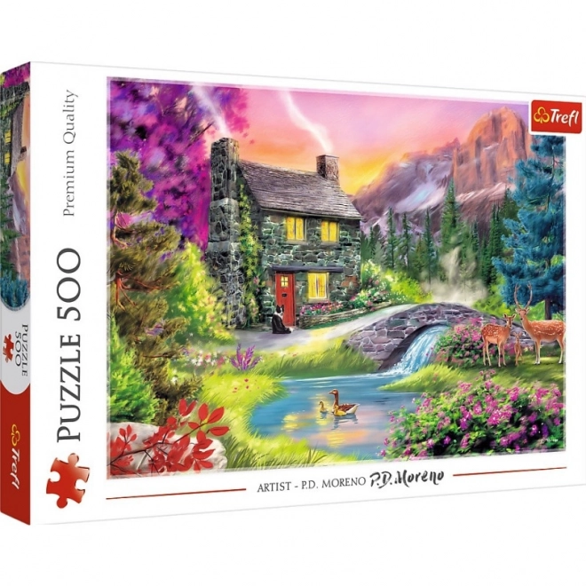 500 Teile Puzzle - Bergidylle