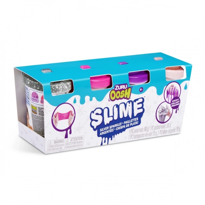 Oosh Slime Kleines Röhrchen 4er-Pack