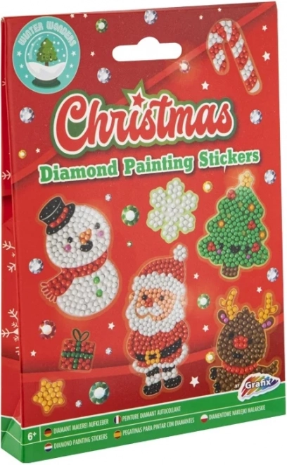 Grafix Diamant-Malerei Weihnachtssticker Set