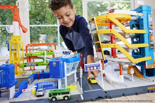 Action Drivers Parkhaus mit Fahrzeugen Set