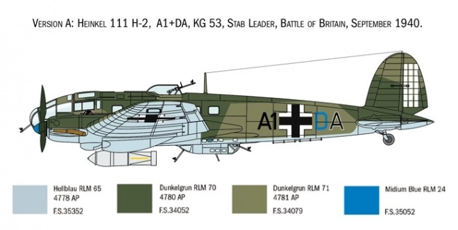 Plastikmodell Heinkel He 111H Schlacht um England 80. Jahrestag