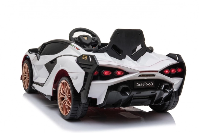 Lamborghini SIAN Kinderauto mit Batterie und Fernbedienung – Weiß