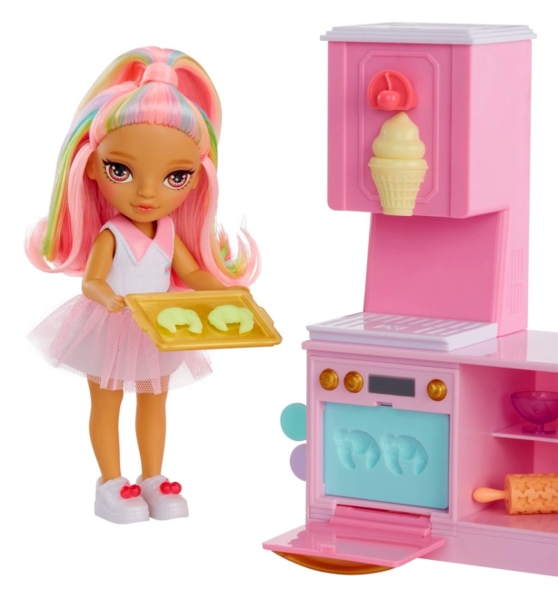 Rainbow High Spielset mit kleiner Schwester – Bäckerei