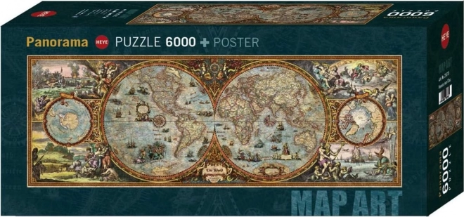 Panorama-Puzzle Weltkarte 6000 Teile