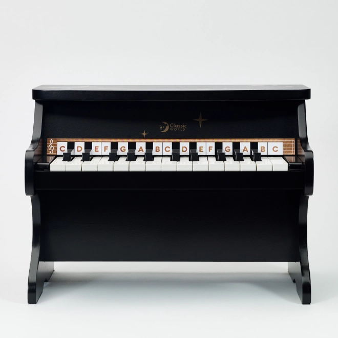 Schwarzes Kinderklavier aus Holz