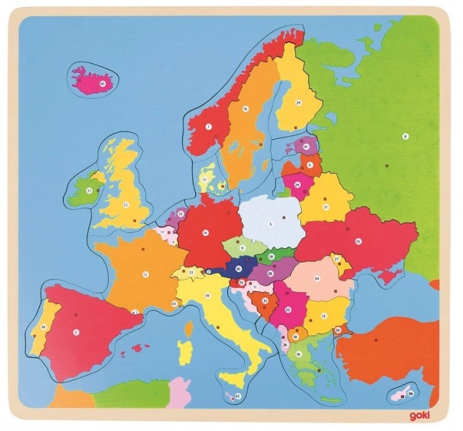 Puzzle Mapa Europy aus Holz