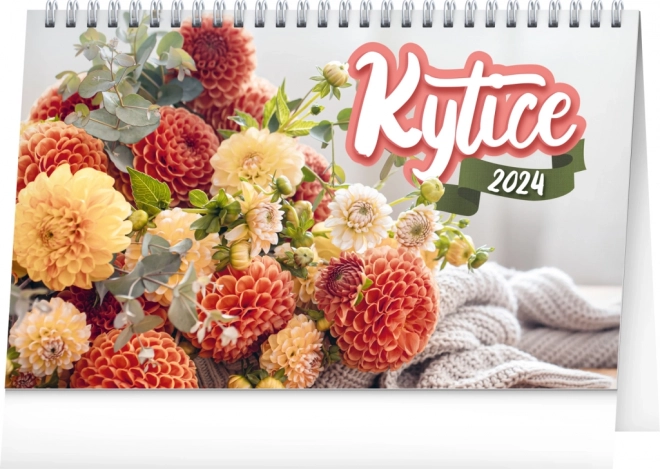 Tischkalender Blumenarrangements 2024