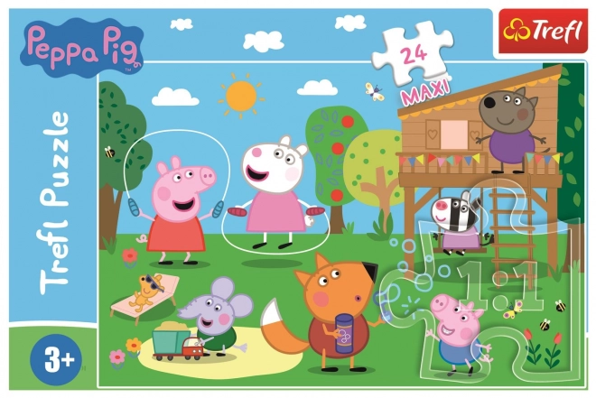 Peppa Wutz Puzzle: Spaß im Gras MAXI 24 Teile