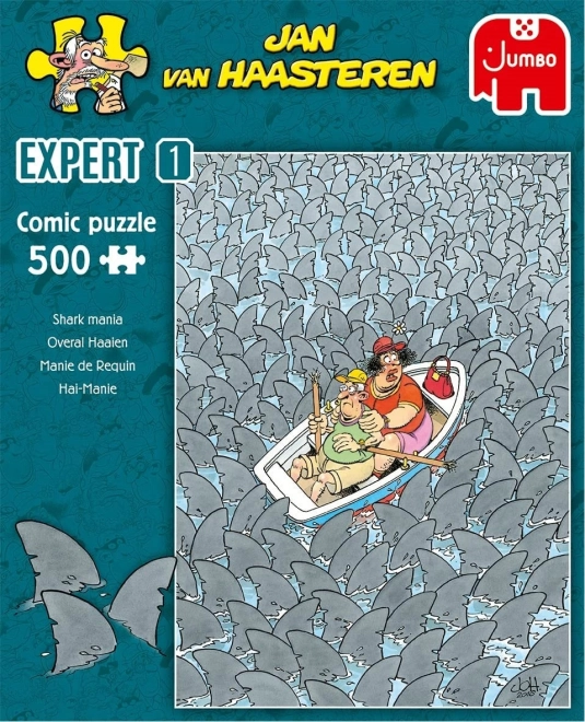 Jumbo Puzzle Jan van Haasteren: Haifischmanie 500 Teile