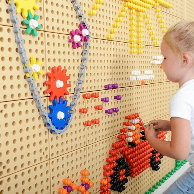 Masterkidz Wandtafel Zahnräder und Kette Bauset