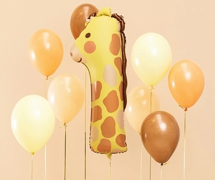 Folienballon Zahl 1 Giraffe