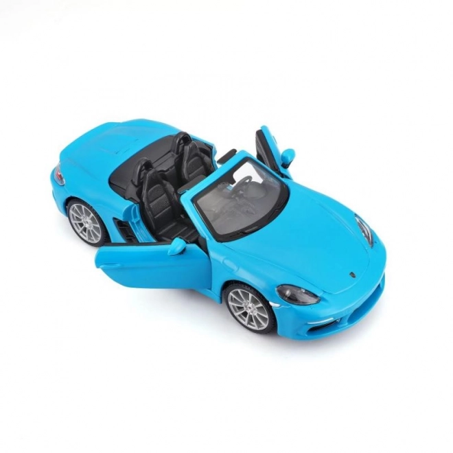 Bburago Porsche 718 Boxster Modellauto Blau