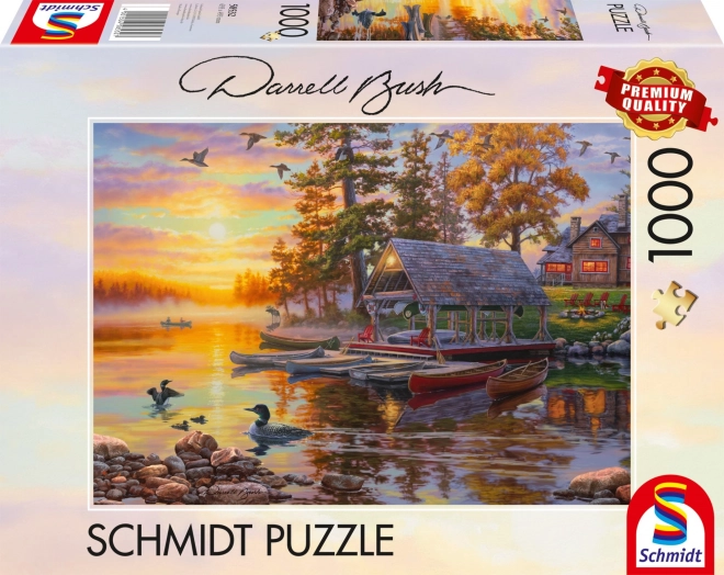 Schmidt Puzzle Bootsverleih mit Kanus 1000 Teile