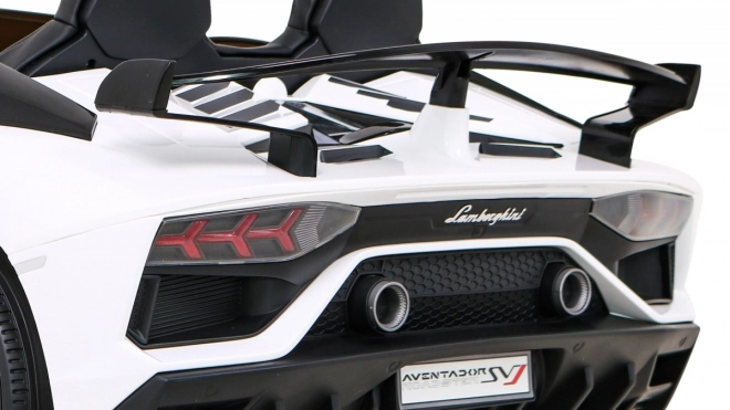 Lamborghini SVJ DRIFT pro 2 Kinder Weiß + Drift-Funktion + Fernbedienung + MP3 LED + langsamer Start