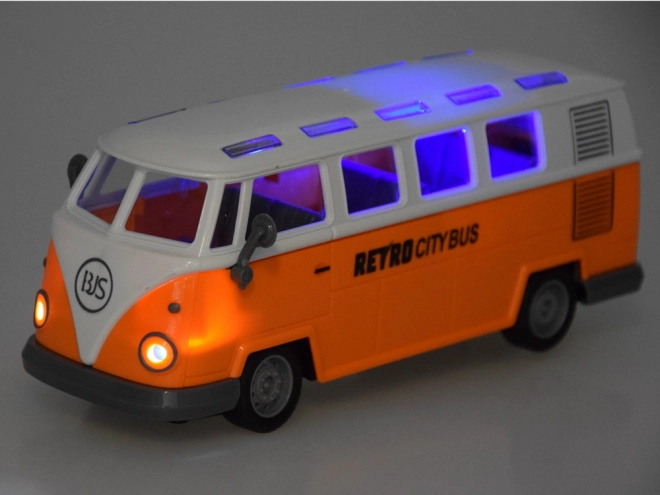 Retro City Bus ferngesteuerter Spielzeugbus mit Beleuchtung