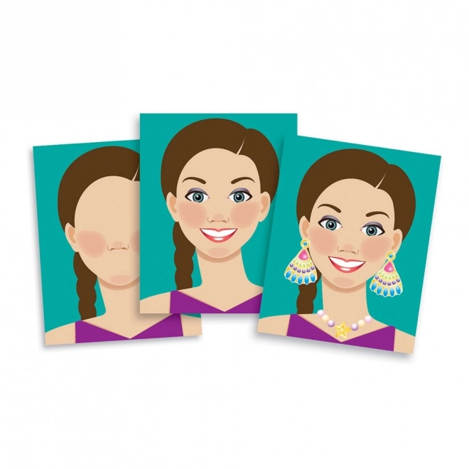 Sticker-Set für Mädchen – Gesichter