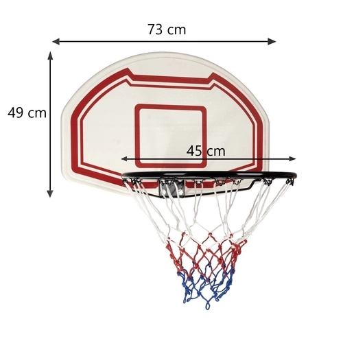 Wandbasketballkorb mit Tafel und Ring