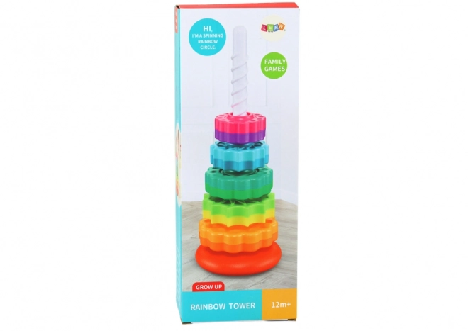 Drehbare Regenbogen-Turm Pyramide