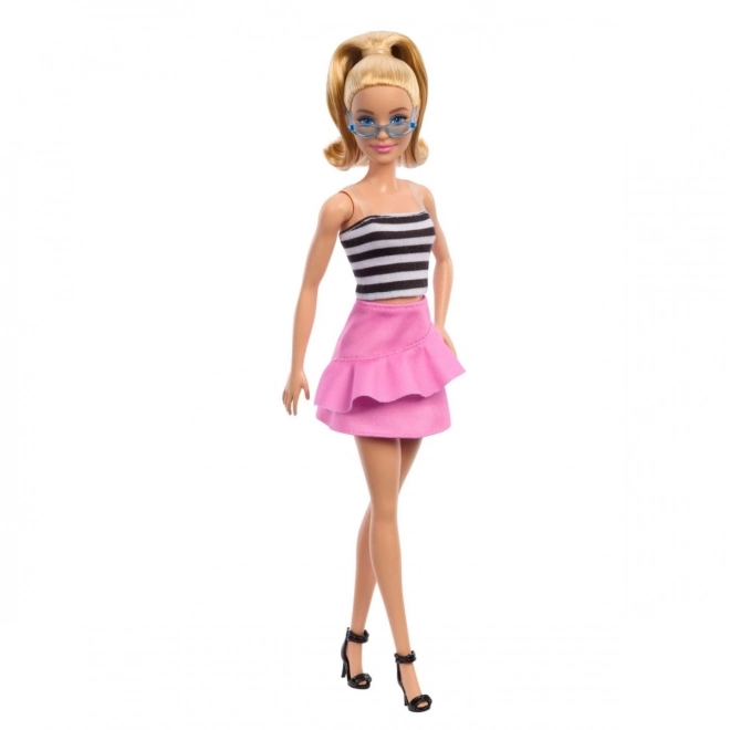 Barbie Modell - Rosa Rock und Gestreiftes Oberteil
