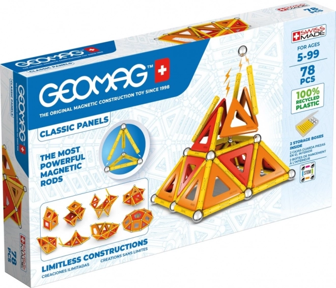 Geomag Magnetische Baukästen Classic Panels 78 Teile