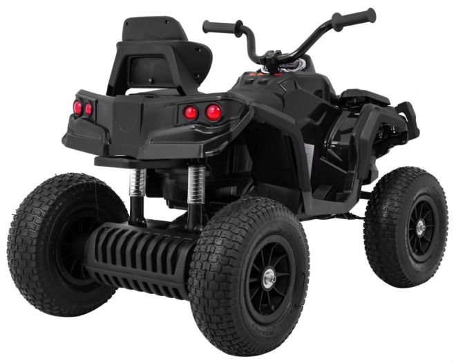 Kinder-Quad ATV Air Batterie Quad Schwarz + aufblasbare Räder + Radio MP3 + langsamer Start