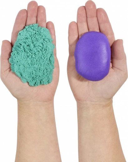 Nicht austrocknende Knetmasse und Sand für endloses Modellieren