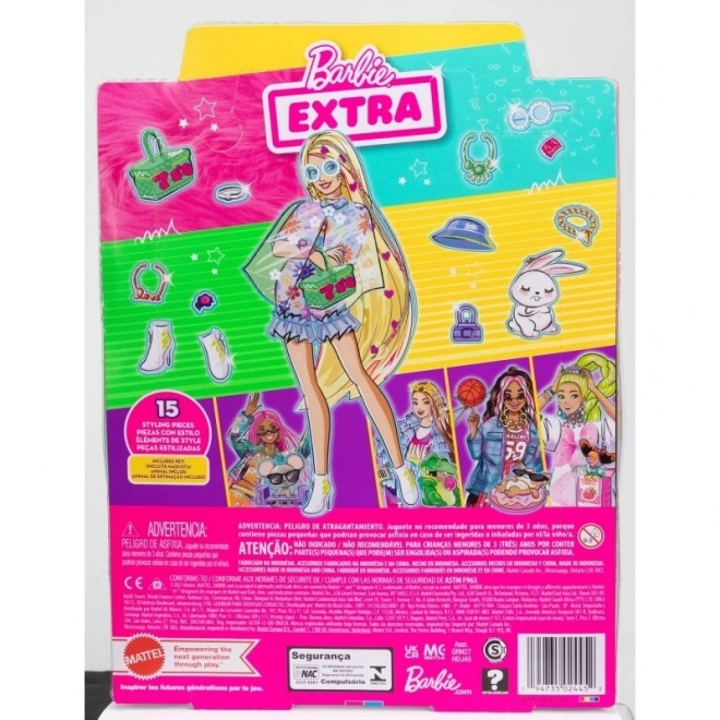 Barbie Extra Puppe mit Häschen-Begleiter