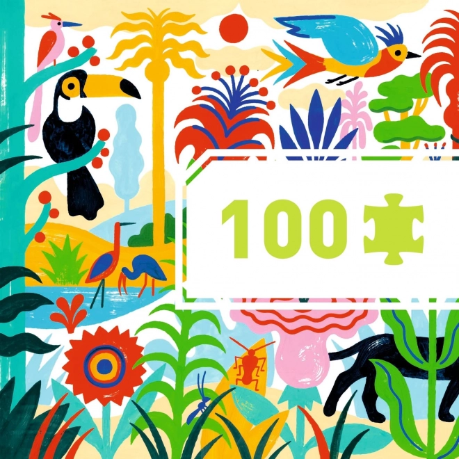 Djeco Puzzle Jungle mit 100 Teilen