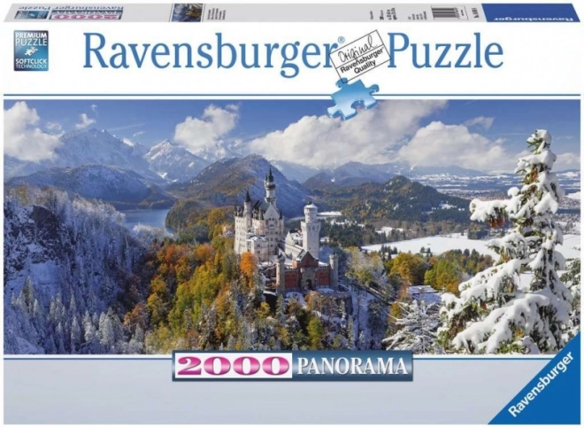 Panorama-Puzzle 2000 Teile Schloss Neuschwanstein