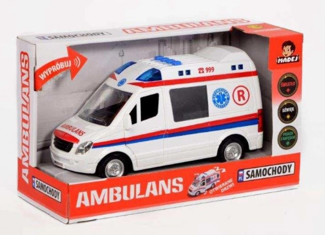 Ambulanzfahrzeug mit Licht und Sound