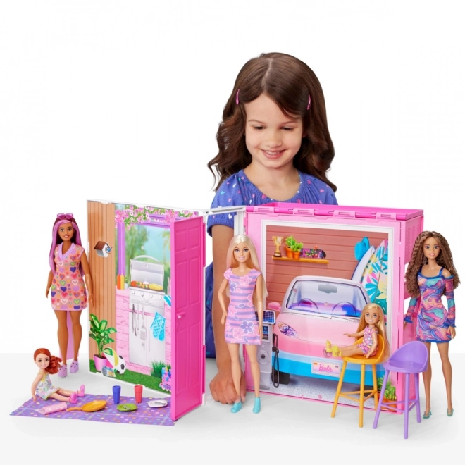 Barbie Kuscheliges Traumhaus Spielset mit Puppe