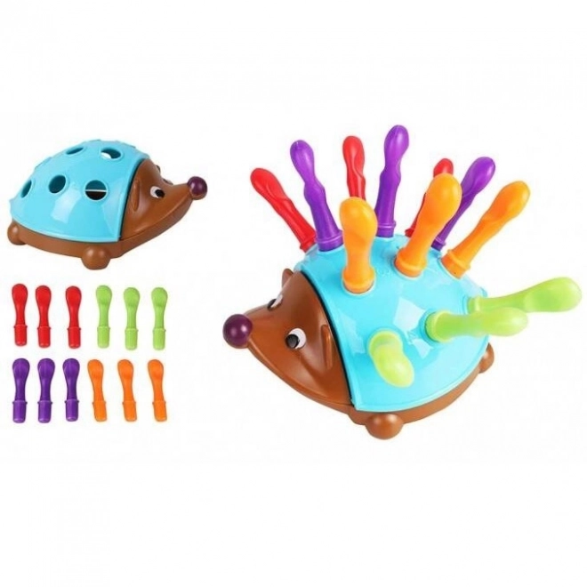 Woopie Geschicklichkeitsspiel Igel Sortierer Montessori Lernen von Zahlen und Farben 4 in 1