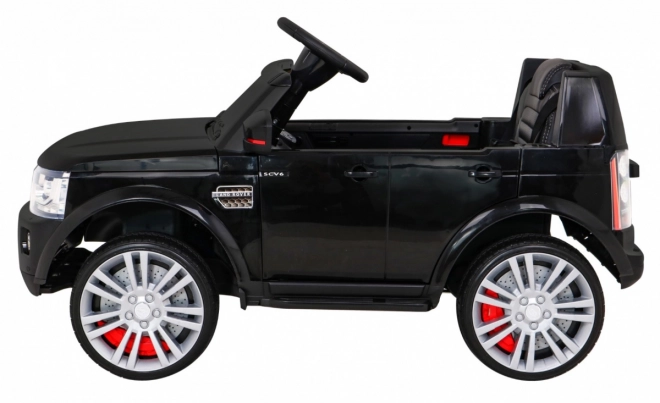 Land Rover Discovery Elektrisches Kinderauto Schwarz + Fernbedienung + EVA Räder + Langsamer Start + Radio MP3