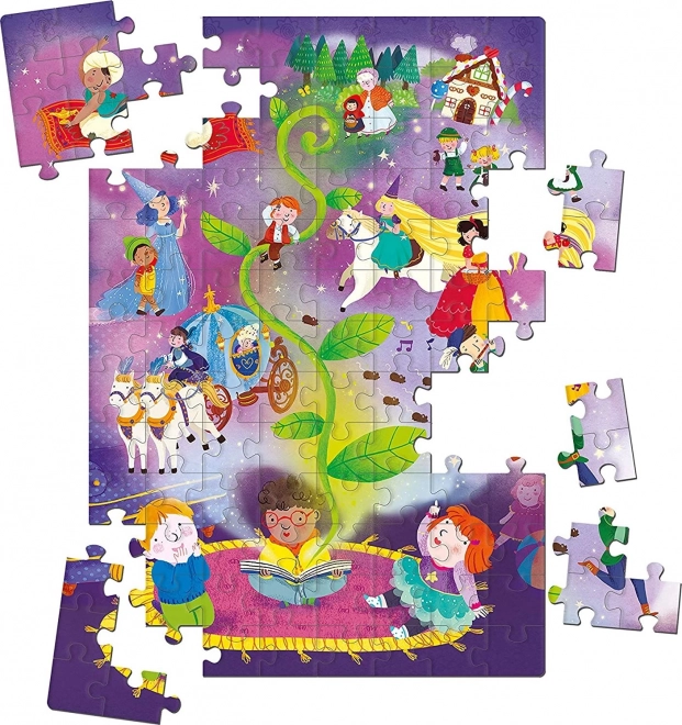 Clementoni Glitzerpuzzle 104 Teile Märchenzeit