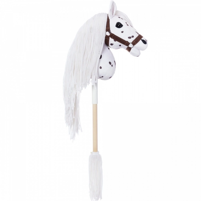 Steckenpferd Hobby Horse aus der HOPPIHORSE Sport Edition in der Farbe weißer Leopard