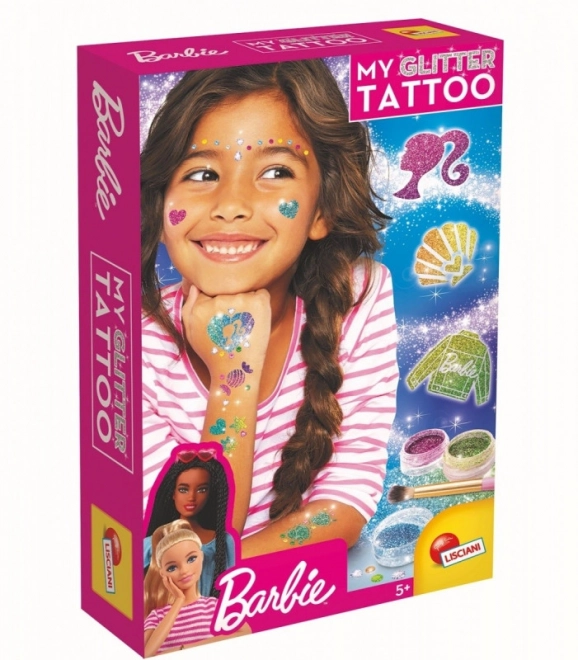 Glitzer-Tattoos Barbie